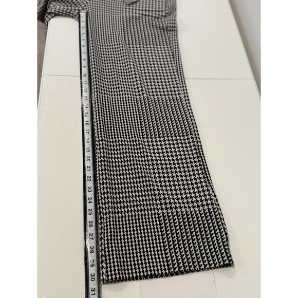 New York and Company Pants Womens Wide Leg Size XL Preppy Houndstooth Plaid Work - Picture 8 of 16